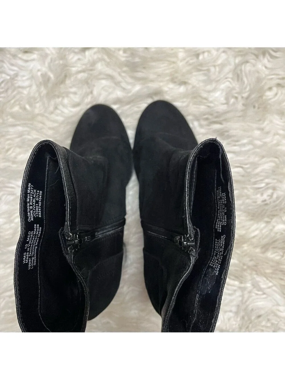 Juicy Couture Women’s Black Suede Ankle Boots. Size 10